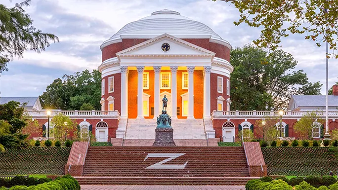 Scenic view of the City of Charlottesville